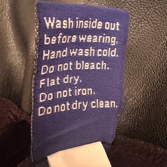 Black Asymmetrical Faux Leather Skirt - Size 12 - Picture 6 of 9